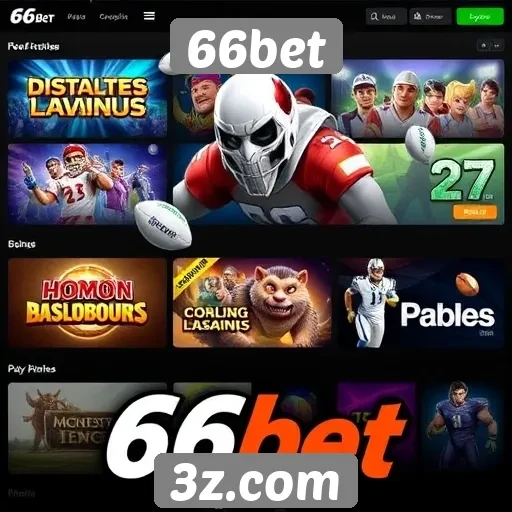 Variedade de jogos disponíveis na plataforma 66bet